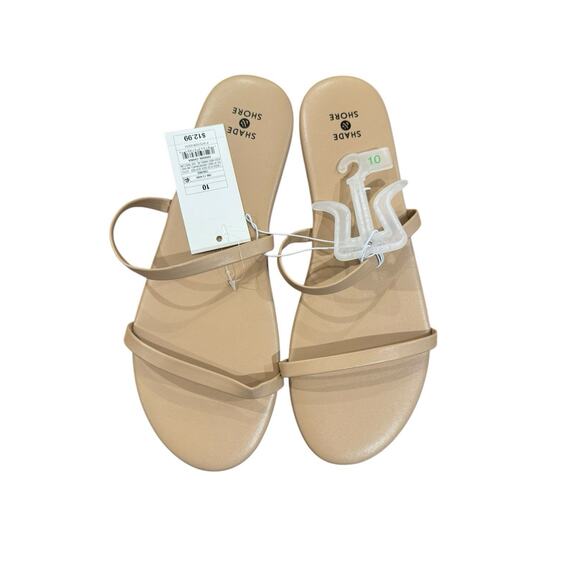 shade & Shore Women's Indi Slide Sandals Khaki Tan Brown Size 11 Comfort - Picture 1 of 1